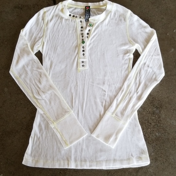 Free People Tops - Free People long sleeve henley tee